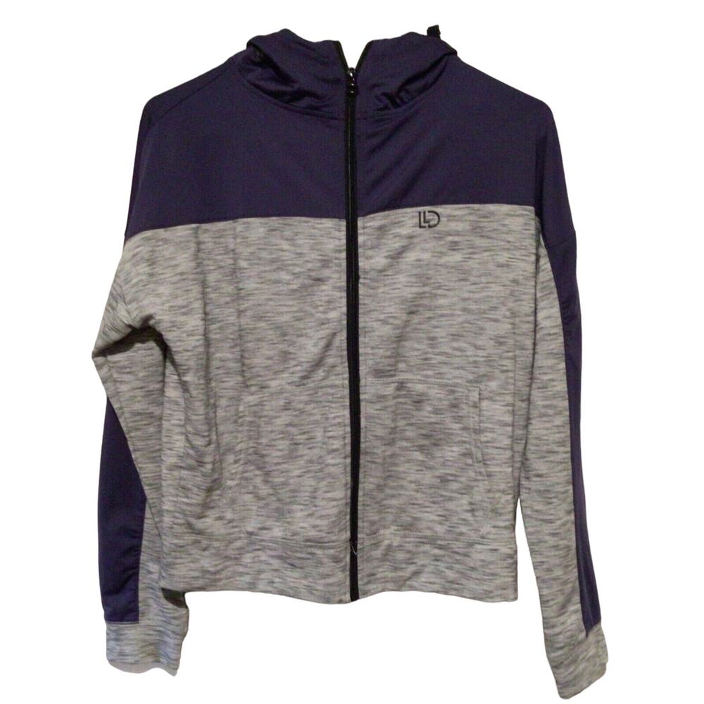 Live Love Dream Aeropostale Women’s Purple Gray Athletic Hoodie Jacket – Size S